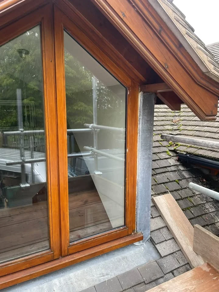 Broken Toughened Glass Replacement in Timber Dormer Window